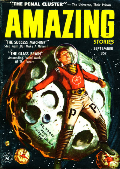 Amazing Stories September 1957 magazine back issue Amazing Stories magizine back copy 