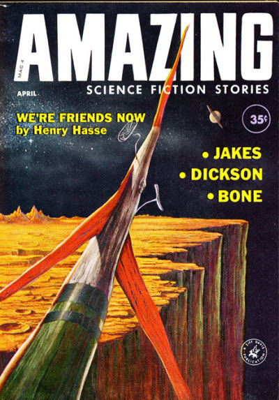 Amazing Stories April 1960 magazine back issue Amazing Stories magizine back copy 