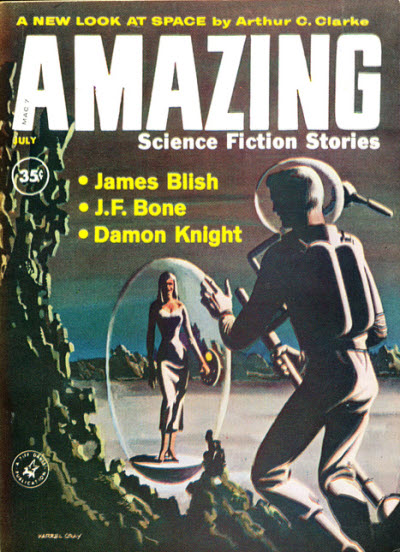 Amazing Stories July 1960 magazine back issue Amazing Stories magizine back copy 