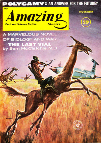 Amazing Stories November 1960 magazine back issue Amazing Stories magizine back copy 