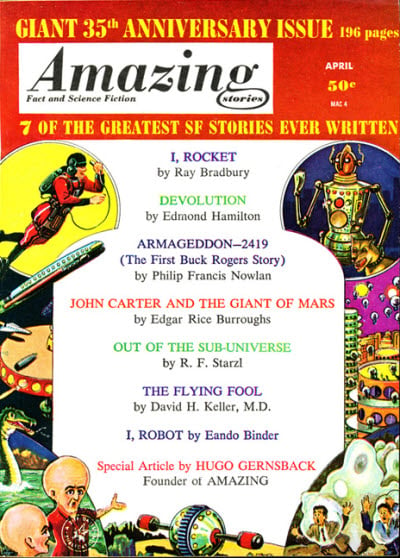 Amazing Stories April 1961 magazine back issue Amazing Stories magizine back copy 