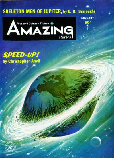 Amazing Stories January 1964 magazine back issue Amazing Stories magizine back copy 
