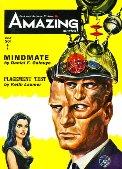 Amazing Stories July 1964 magazine back issue Amazing Stories magizine back copy 