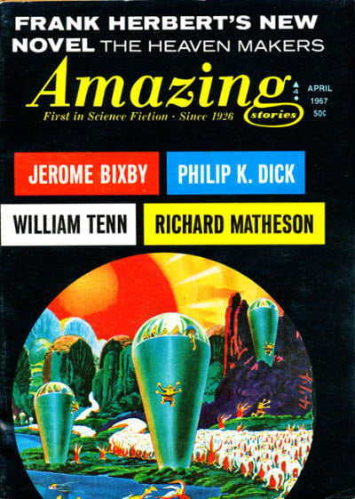 Amazing Stories April 1967 magazine back issue Amazing Stories magizine back copy 