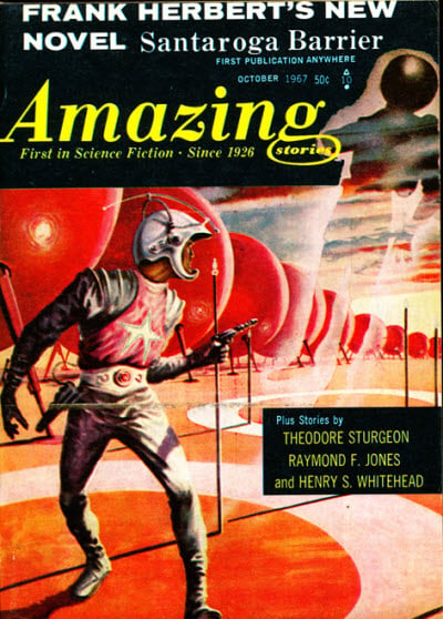 Amazing Stories October 1967 magazine back issue Amazing Stories magizine back copy 