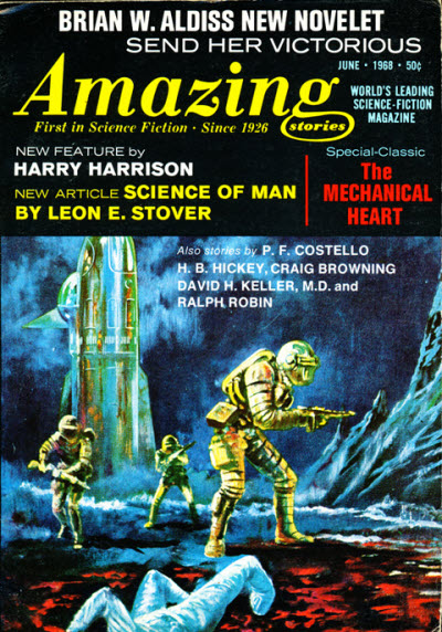 Amazing Stories April 1968 magazine back issue Amazing Stories magizine back copy 