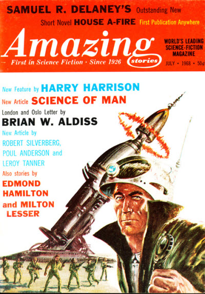 Amazing Stories July 1968 magazine back issue Amazing Stories magizine back copy 