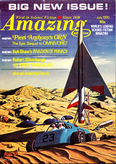 Amazing Stories July 1970 magazine back issue Amazing Stories magizine back copy 