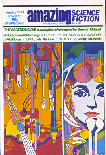 Amazing Stories January 1973 magazine back issue Amazing Stories magizine back copy 