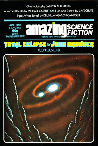 Amazing Stories June 1974 magazine back issue Amazing Stories magizine back copy 