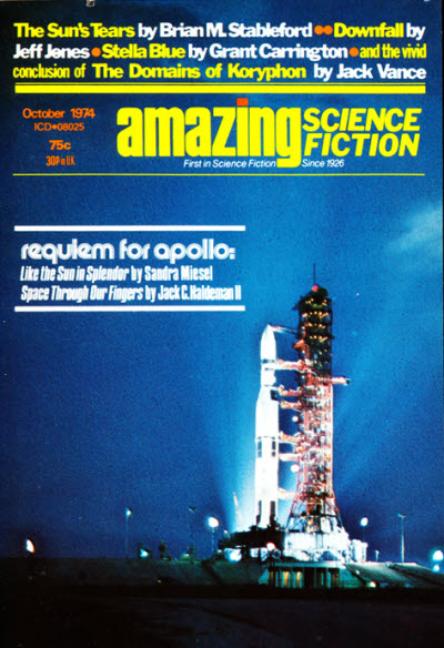 Amazing Stories October 1974 magazine back issue Amazing Stories magizine back copy 