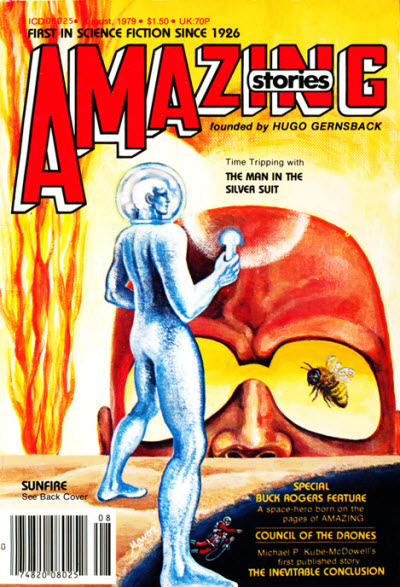 Amazing Stories August 1979 magazine back issue Amazing Stories magizine back copy 