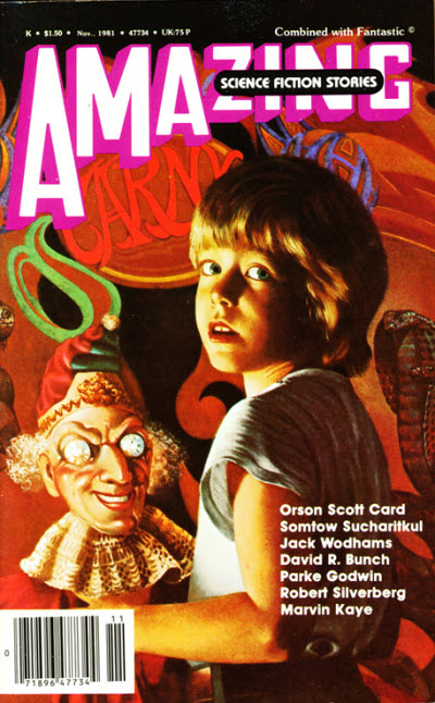 Amazing Stories November 1981 magazine back issue Amazing Stories magizine back copy 