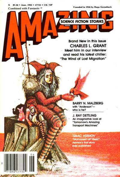 Amazing Stories June 1982 magazine back issue Amazing Stories magizine back copy 