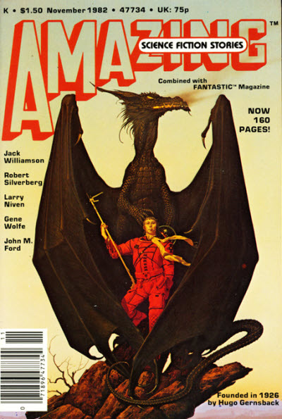 Amazing Stories November 1982 magazine back issue Amazing Stories magizine back copy 