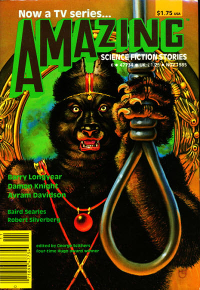 Amazing Stories November 1985 magazine back issue Amazing Stories magizine back copy 