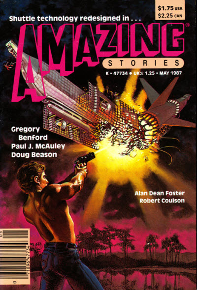 Amazing Stories May 1987 magazine back issue Amazing Stories magizine back copy 