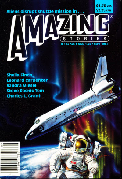 Amazing Stories September 1987 magazine back issue Amazing Stories magizine back copy 