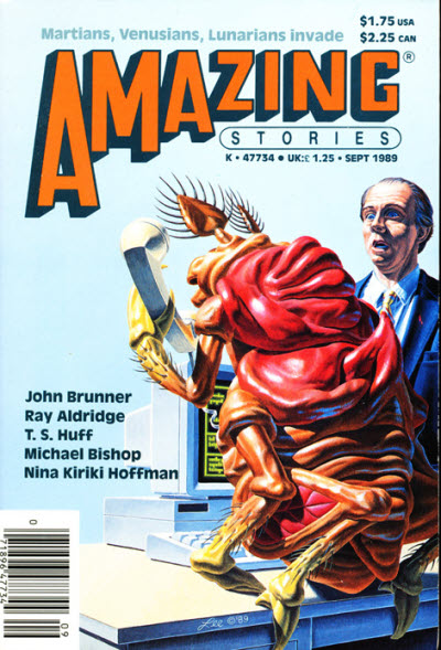 Amazing Stories September 1989 magazine back issue Amazing Stories magizine back copy 