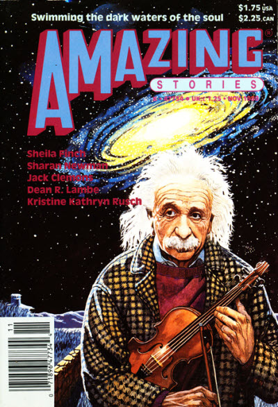Amazing Stories November 1989 magazine back issue Amazing Stories magizine back copy 