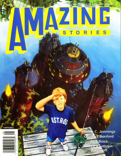 Amazing Stories December 1991 magazine back issue Amazing Stories magizine back copy 