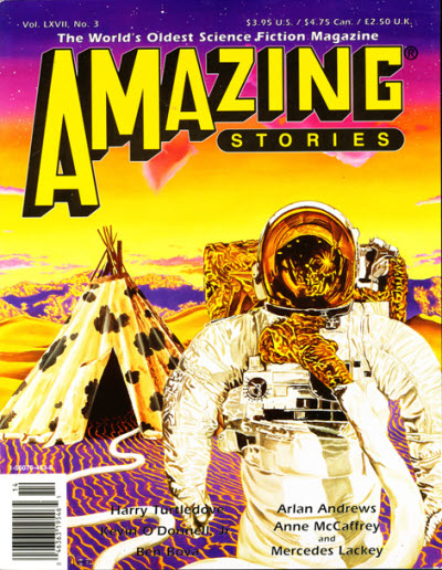 Amazing Stories June 1992 magazine back issue Amazing Stories magizine back copy 