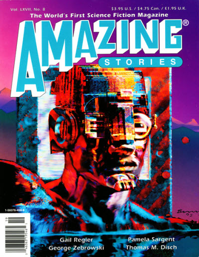 Amazing Stories November 1992 magazine back issue Amazing Stories magizine back copy 