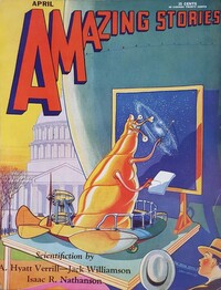 Amazing Stories April 1930 magazine back issue cover image