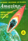 Ray Bradbury magazine cover appearance Amazing Stories October 1965