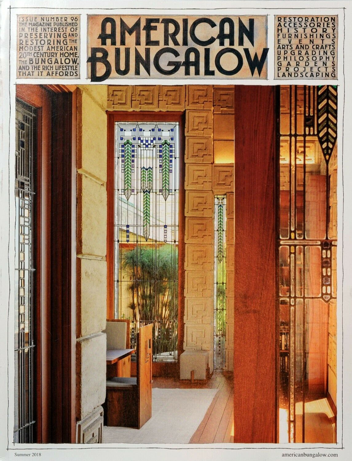American Bungalow # 96, Summer 2018 magazine back issue American Bungalow magizine back copy 