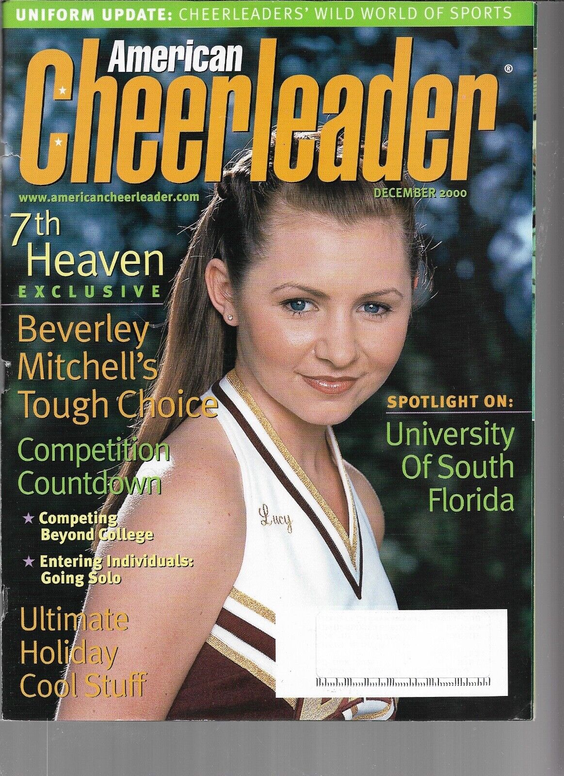 American Cheerleader December 2000 Uniform Update Cheerleader