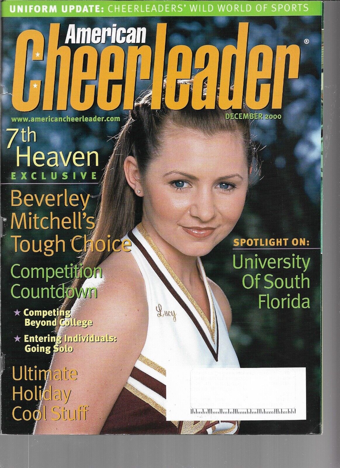 American Cheerleader December 2000, , Uniform Update Cheerleader