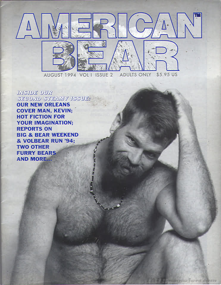 American Bear August 1994 magazine back issue American Bear magizine back copy 