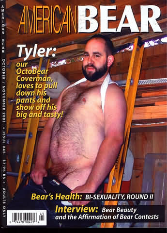 American Bear October 2001 magazine back issue American Bear magizine back copy 