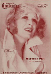 American Cinematographer October 1931 Magazine Back Copies Magizines Mags