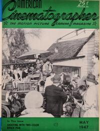American Cinematographer May 1947 Magazine Back Copies Magizines Mags