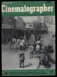 American Cinematographer July 1951 Magazine Back Copies Magizines Mags