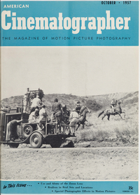 American Cinematographer October 1957 Magazine Back Copies Magizines Mags