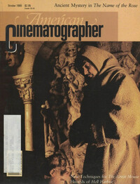 American Cinematographer October 1986 Magazine Back Copies Magizines Mags