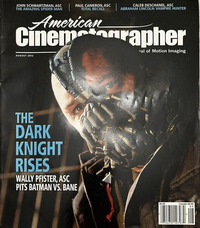 American Cinematographer August 2012 Magazine Back Copies Magizines Mags