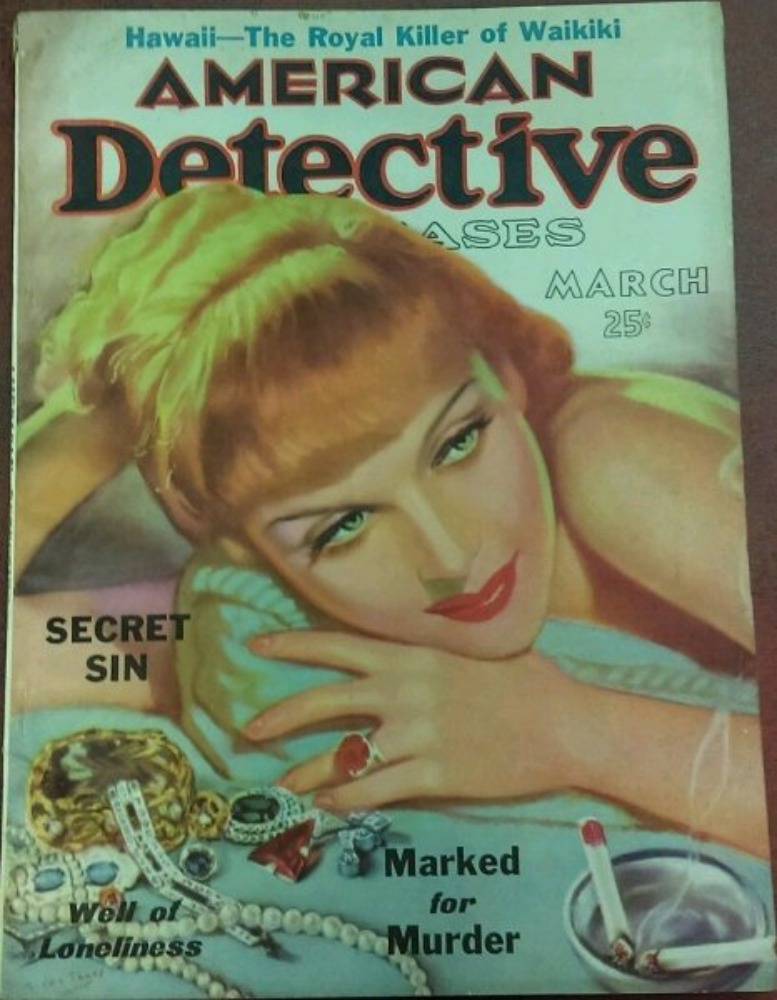 American Detective # 4, March 1938 magazine back issue American Detective magizine back copy 
