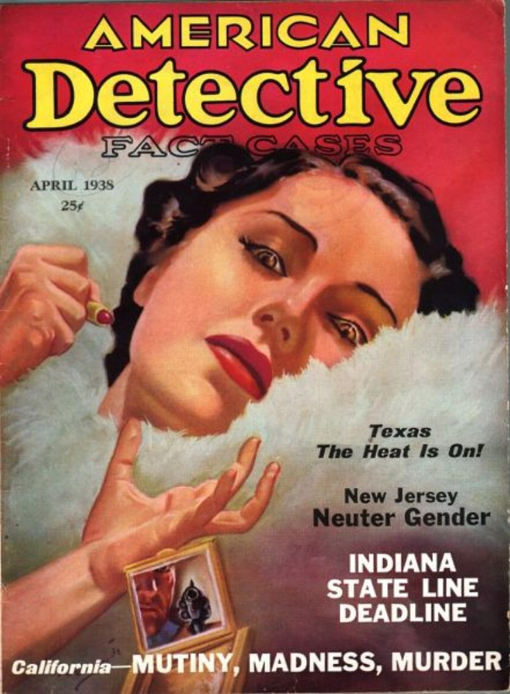 American Detective # 5, April 1938 magazine back issue American Detective magizine back copy 