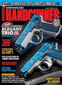 Ramona Lofton magazine cover appearance American Handgunner January/February 2016