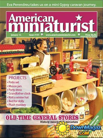 American Miniaturist # 141, January 2015 magazine back issue American Miniaturist magizine back copy 