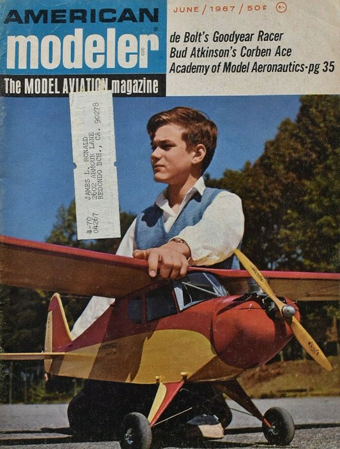 American Modeler June 1967 magazine back issue American Modeler magizine back copy 