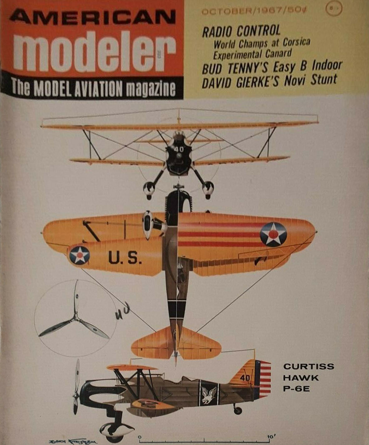 American Modeler October 1967 magazine back issue American Modeler magizine back copy 