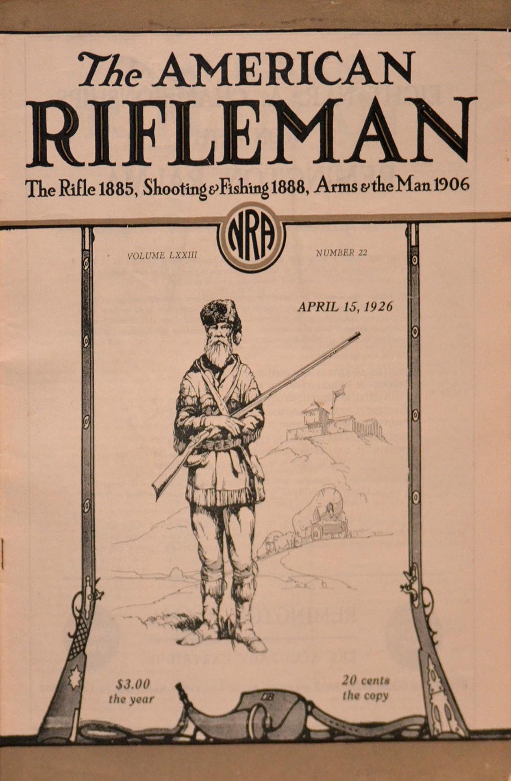 American Rifleman April 1926 magazine back issue American Rifleman magizine back copy 