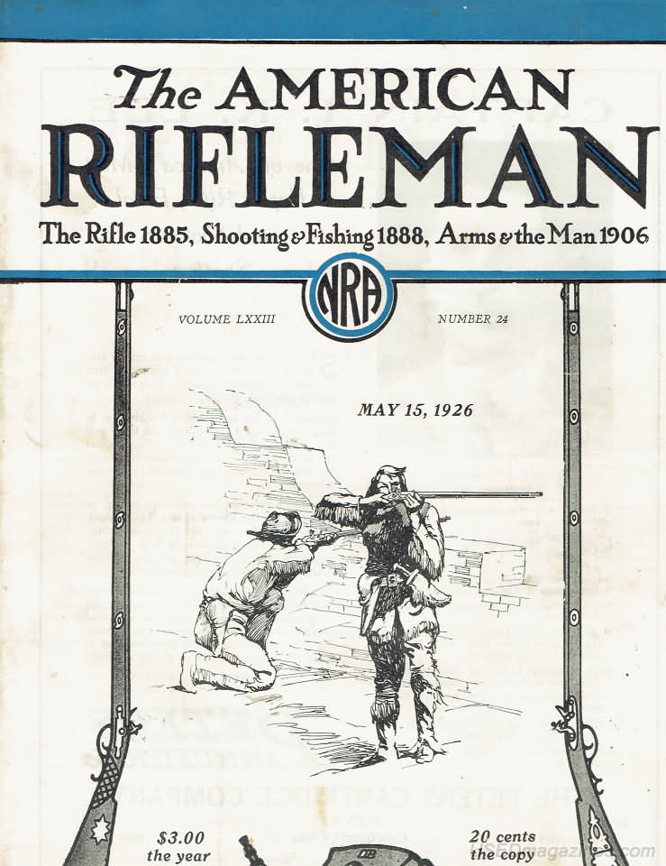American Rifleman May 1926 magazine back issue American Rifleman magizine back copy 