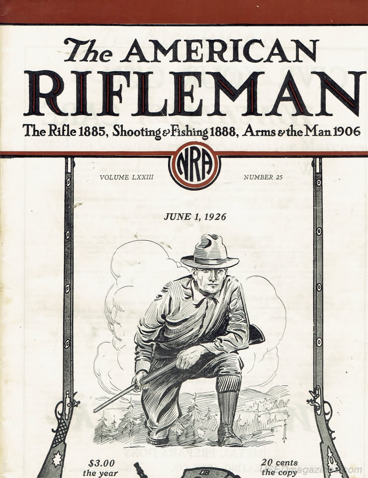 American Rifleman June 1926 magazine back issue American Rifleman magizine back copy 