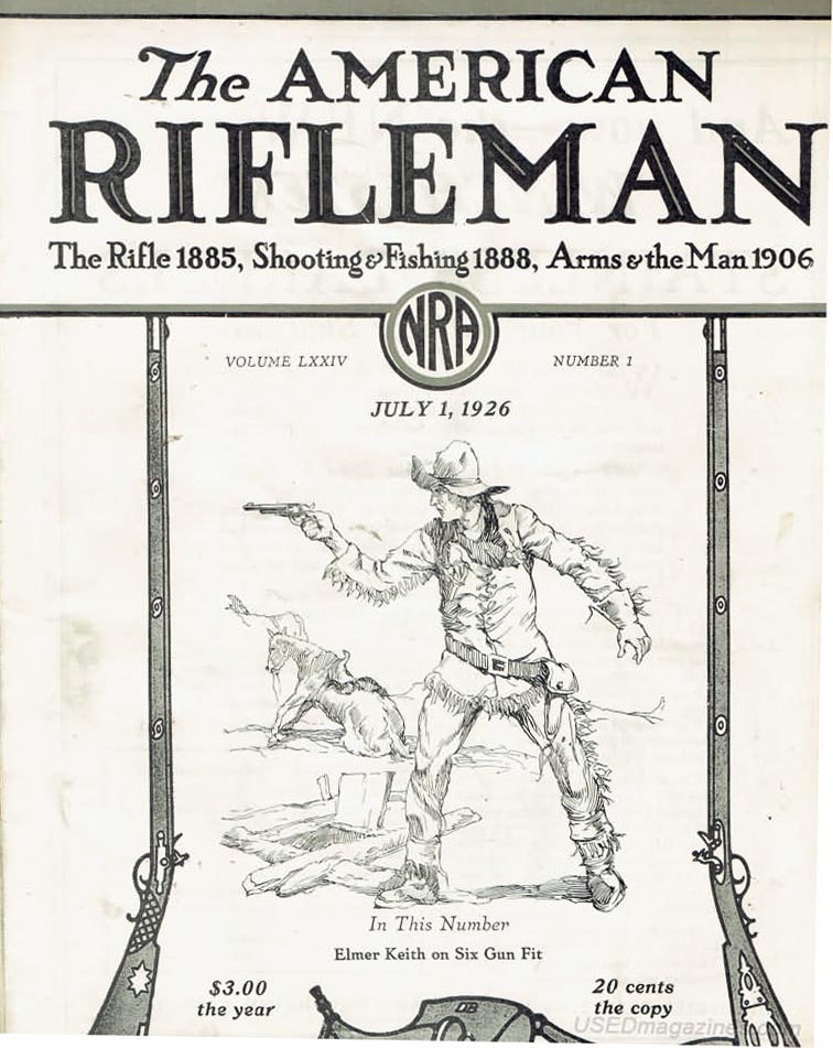 American Rifleman July 1926 magazine back issue American Rifleman magizine back copy 